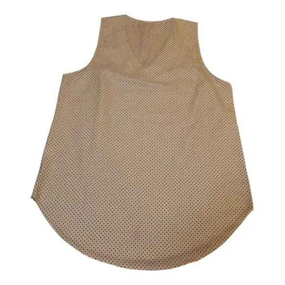 3PK Neutral Sleeveless Shell Tops Sz L Black Ivory Beige Workwear Basics EUC - Picture 12 of 16